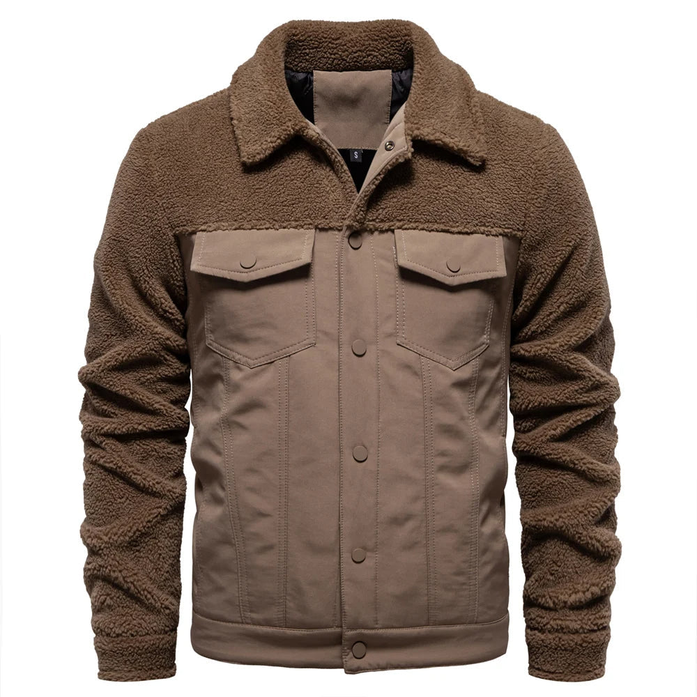Godfrey™ | Fleece-Lined Sherpa Patchwork Jacket