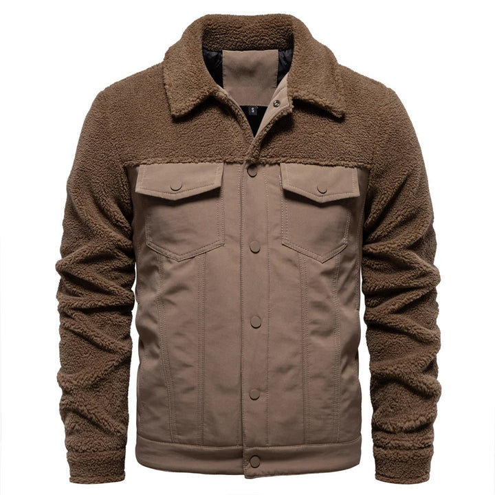 Godfrey™ | Fleece-Lined Sherpa Patchwork Jacket