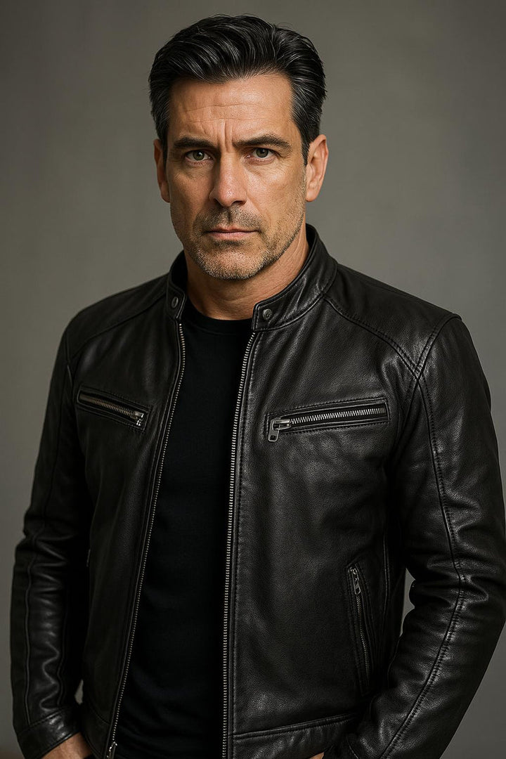 Xyrus | Casual Leather Jacket