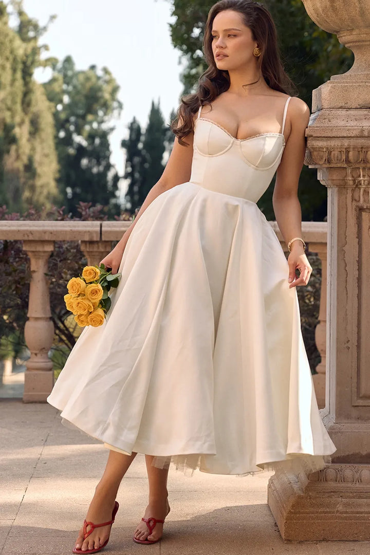 Cordelia | Delicate Tulle Accent Dress