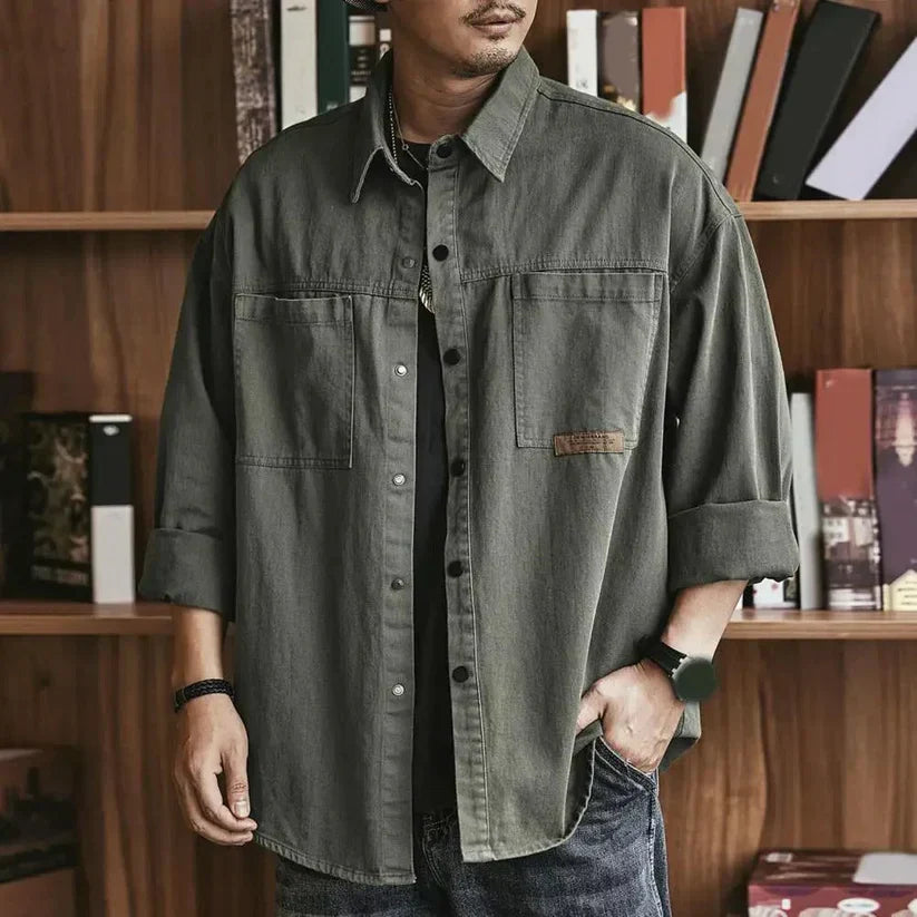 Damian™ | Retro Style Oversized Overshirt