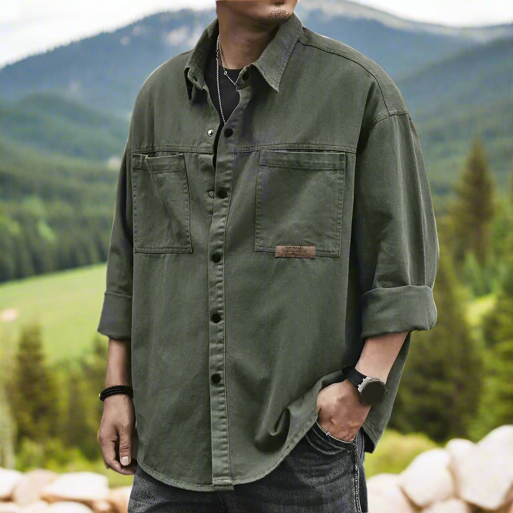 Damian™ | Retro Style Oversized Overshirt
