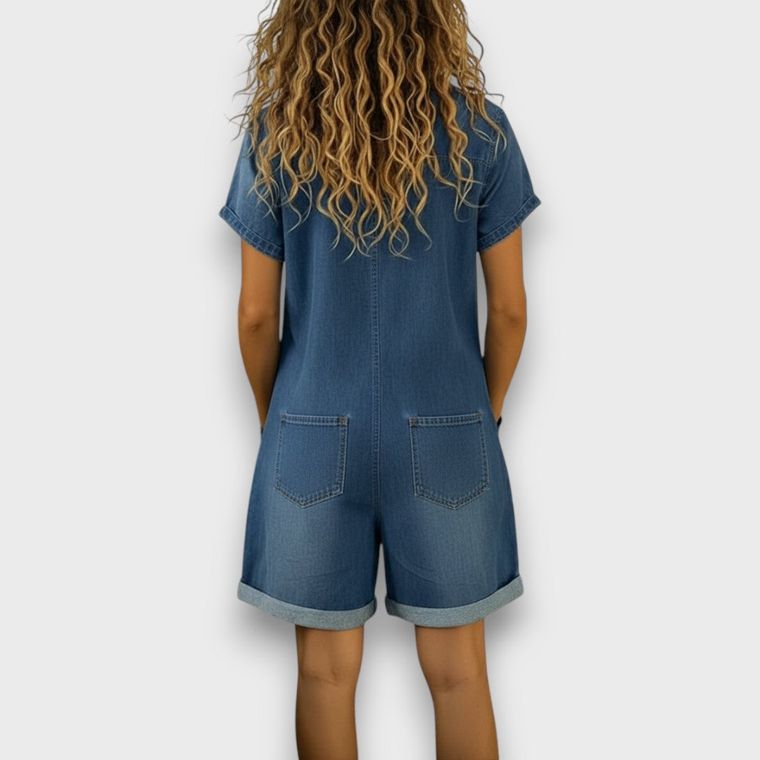 Saylor | Soft Denim Playsuit