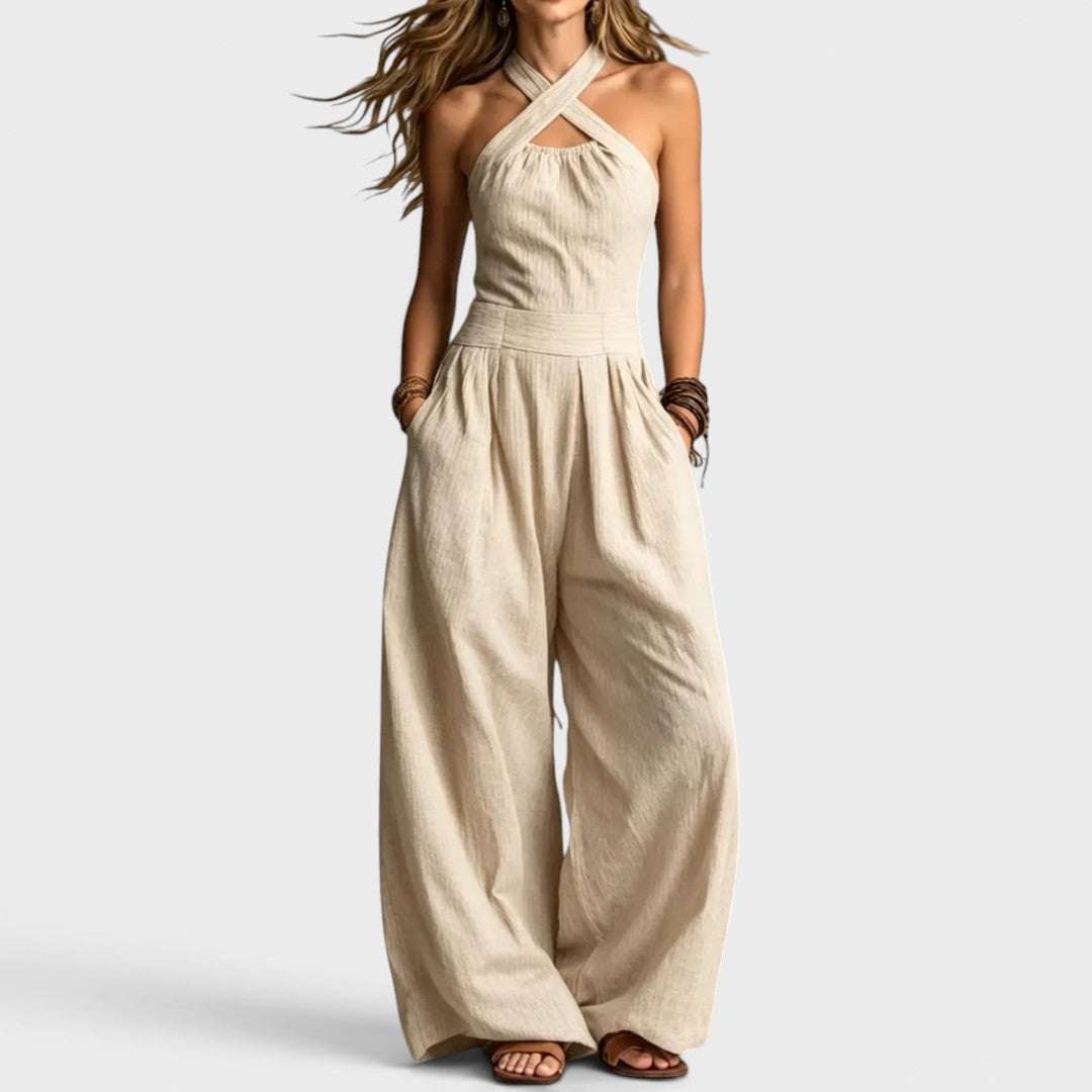 Flavie | Elegant Wrap Jumpsuit