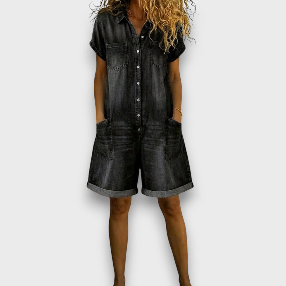 Saylor | Soft Denim Playsuit