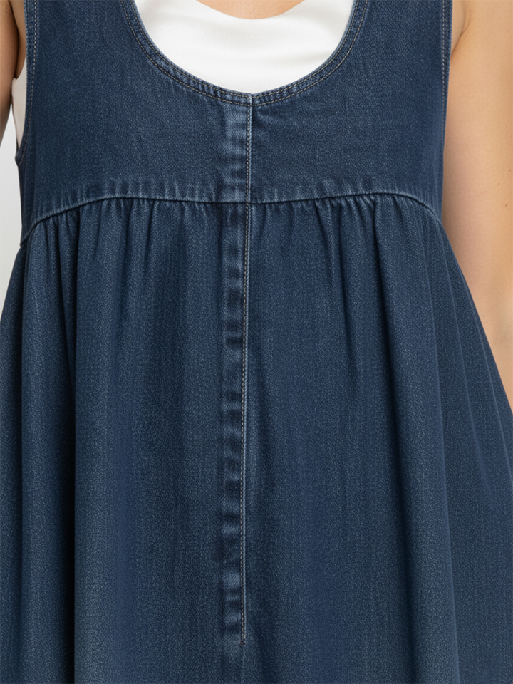 Saylor | Soft Denim Maxi Dress
