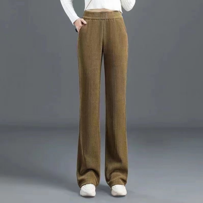 Jasmine™ | High Waist Elastic Corduroy Pants