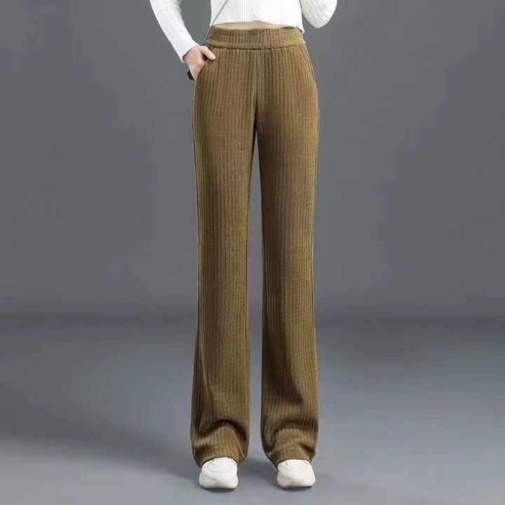 Jasmine™ | High Waist Elastic Corduroy Pants