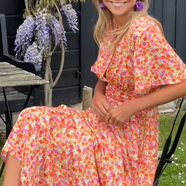 Amelia | Classic V-Neck Dress