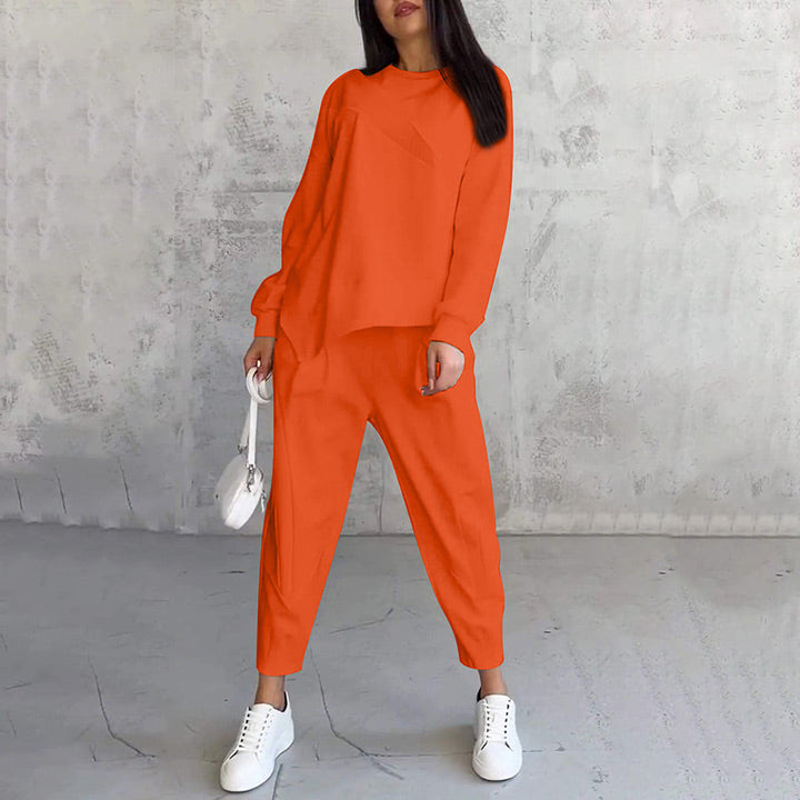 Claire | Long Sleeve Asymmetrical Hem Lounge Set