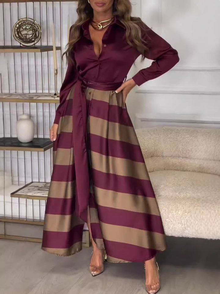 Elegant French Printed Dress