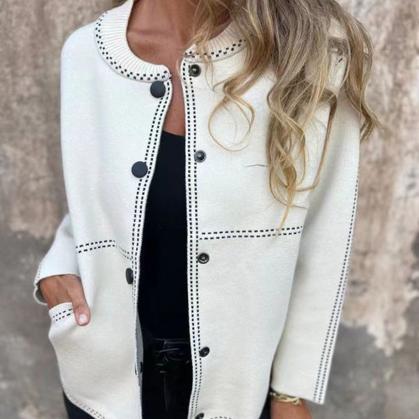 Fia | Cardigan with Button Placket
