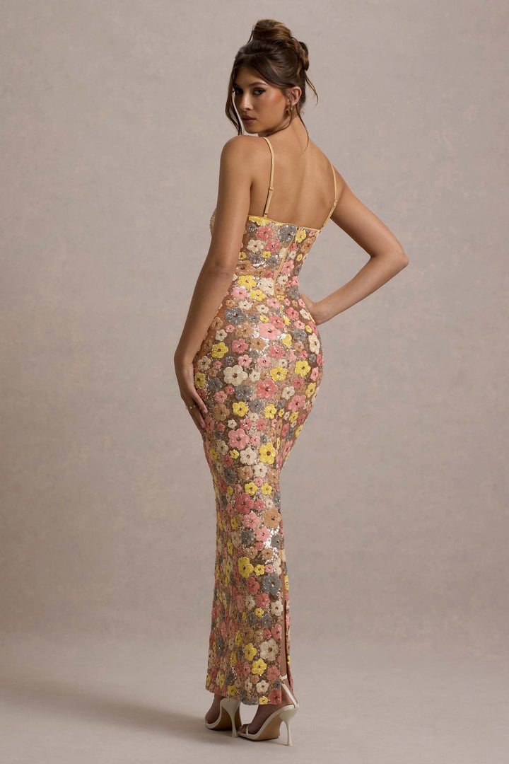 Barbara | Elegant Casual Floral Maxi Dress
