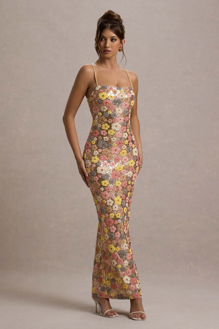 Barbara | Elegant Casual Floral Maxi Dress