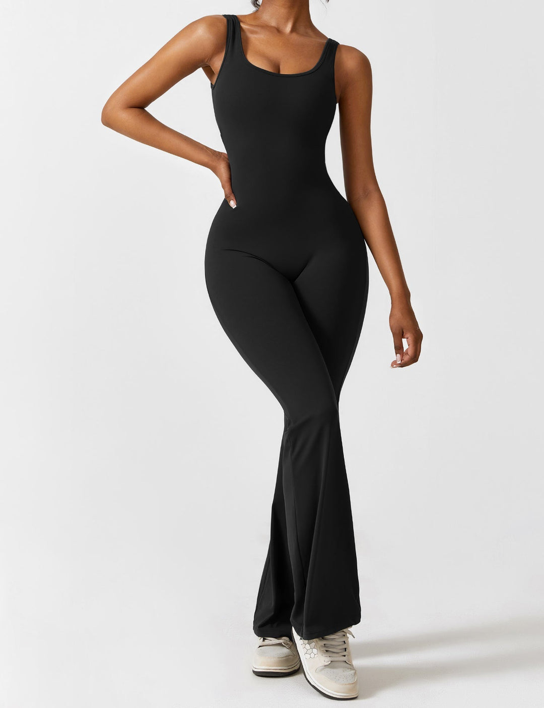 Ashley | V-Back Flared Jumpsuit