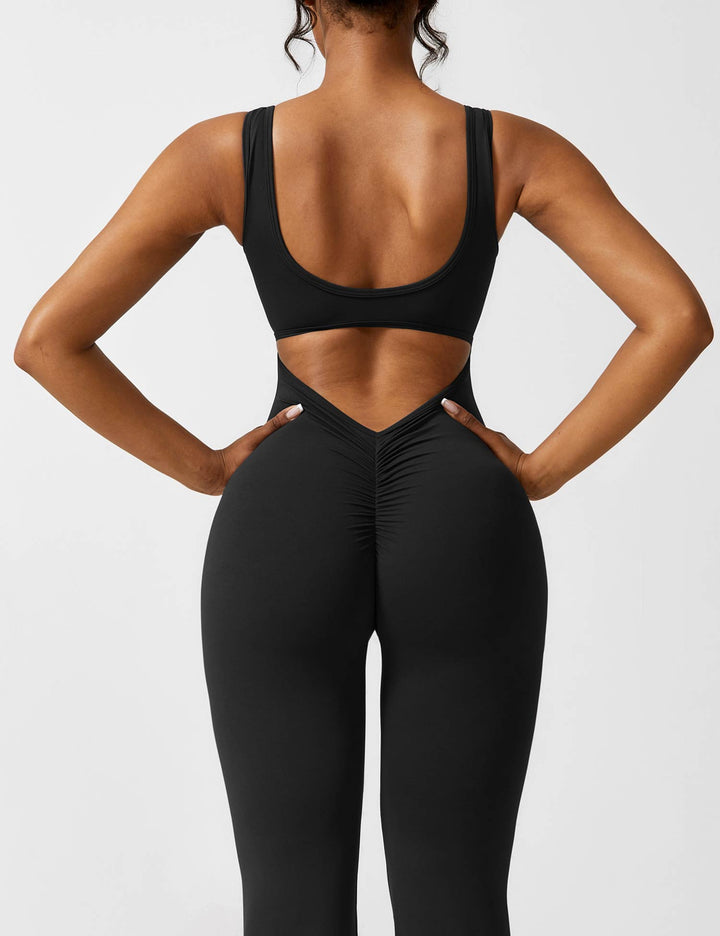 Ashley | V-Back Flared Jumpsuit