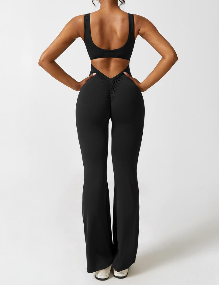 Ashley | V-Back Flared Jumpsuit
