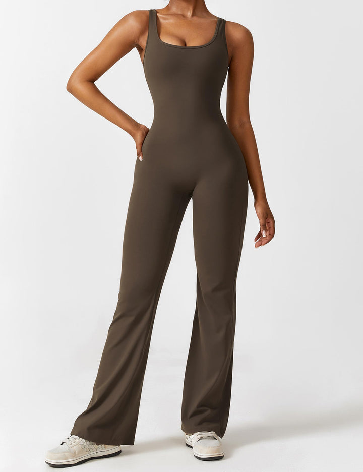 Ashley | V-Back Flared Jumpsuit