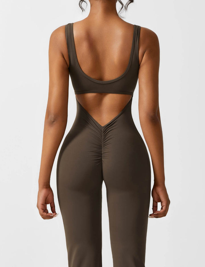 Ashley | V-Back Flared Jumpsuit