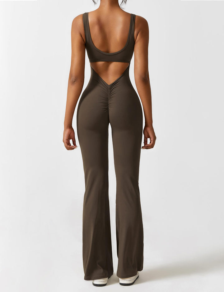 Ashley | V-Back Flared Jumpsuit