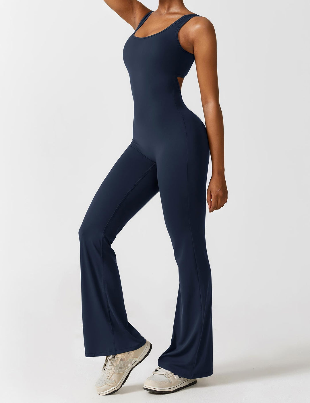 Ashley | V-Back Flared Jumpsuit
