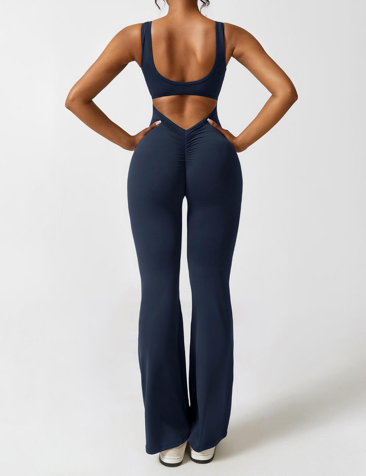 Ashley | V-Back Flared Jumpsuit