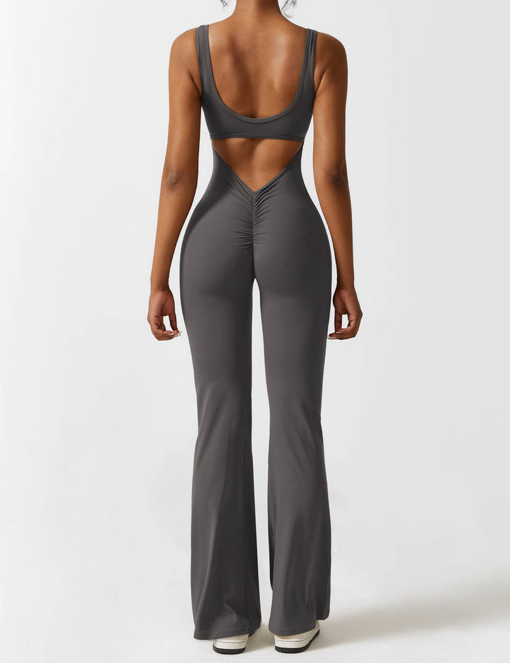 Ashley | V-Back Flared Jumpsuit