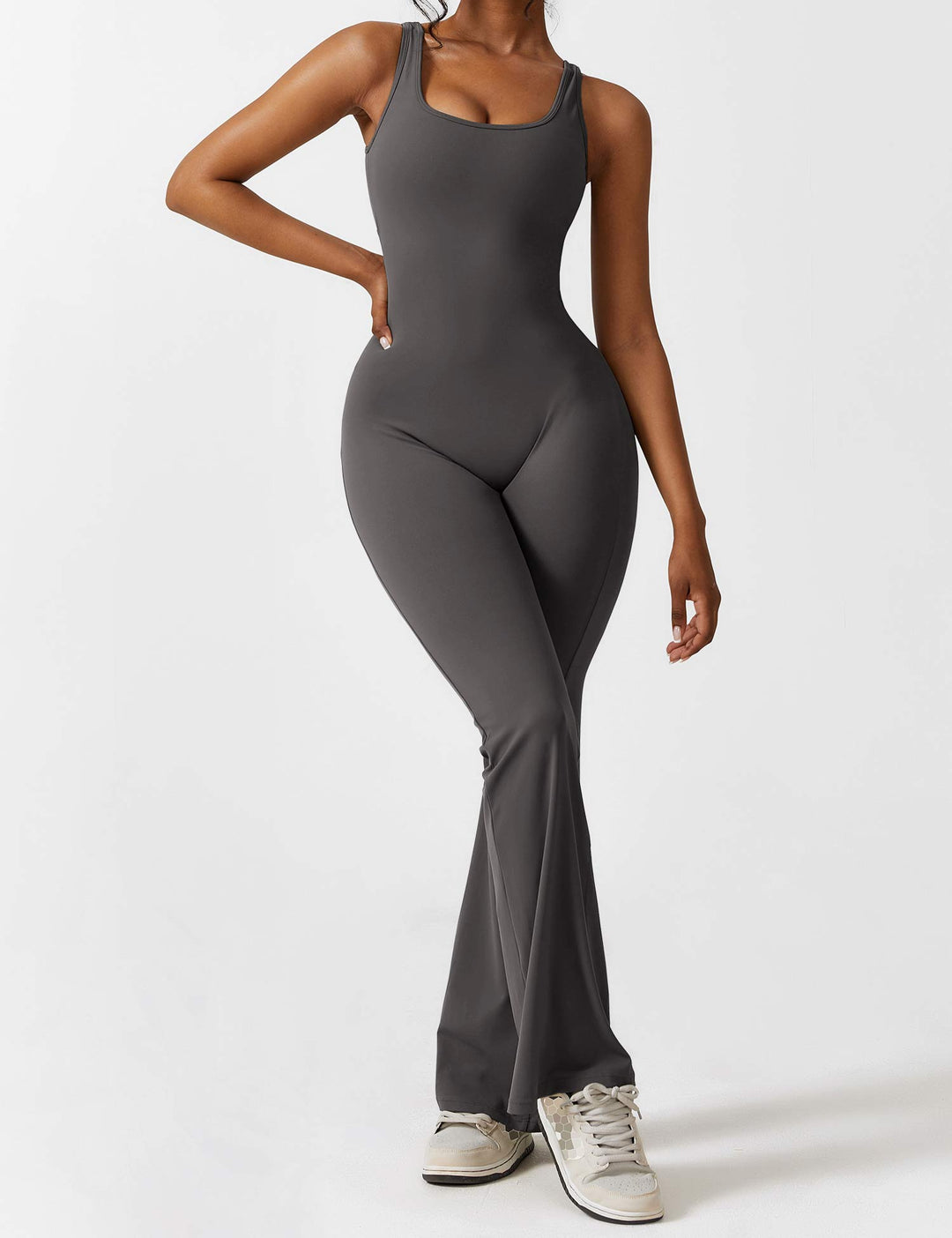 Ashley | V-Back Flared Jumpsuit