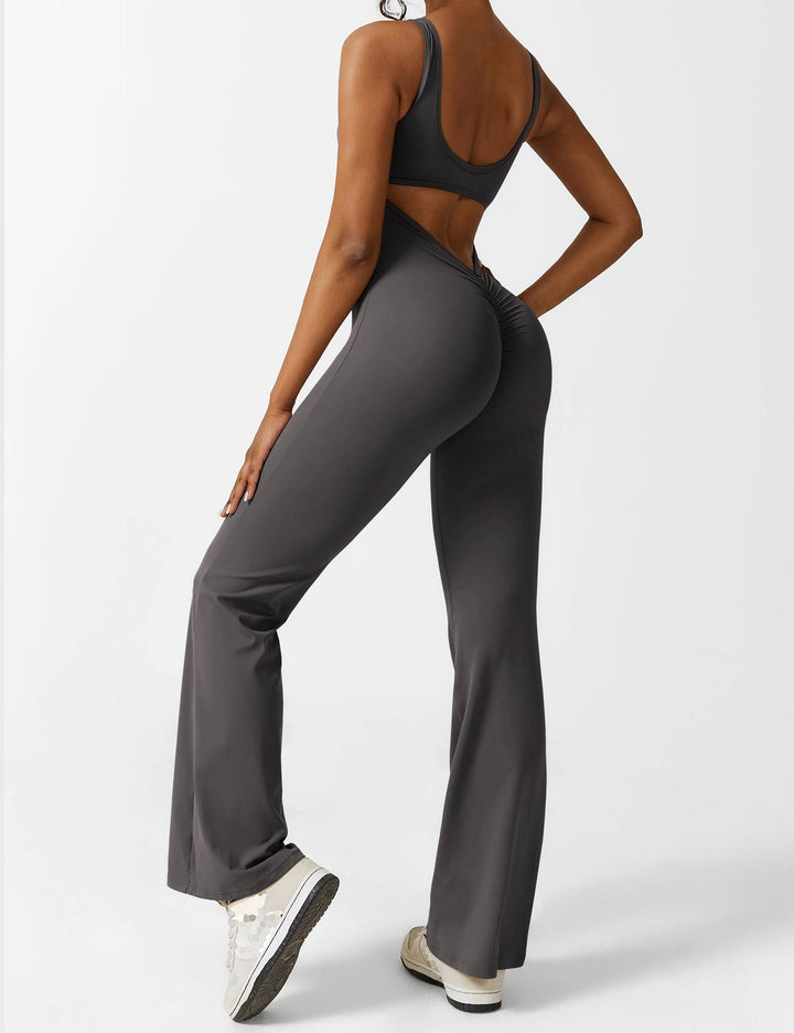 Ashley | V-Back Flared Jumpsuit