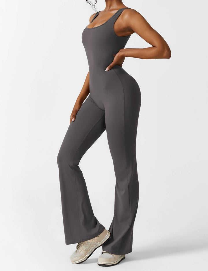 Ashley | V-Back Flared Jumpsuit