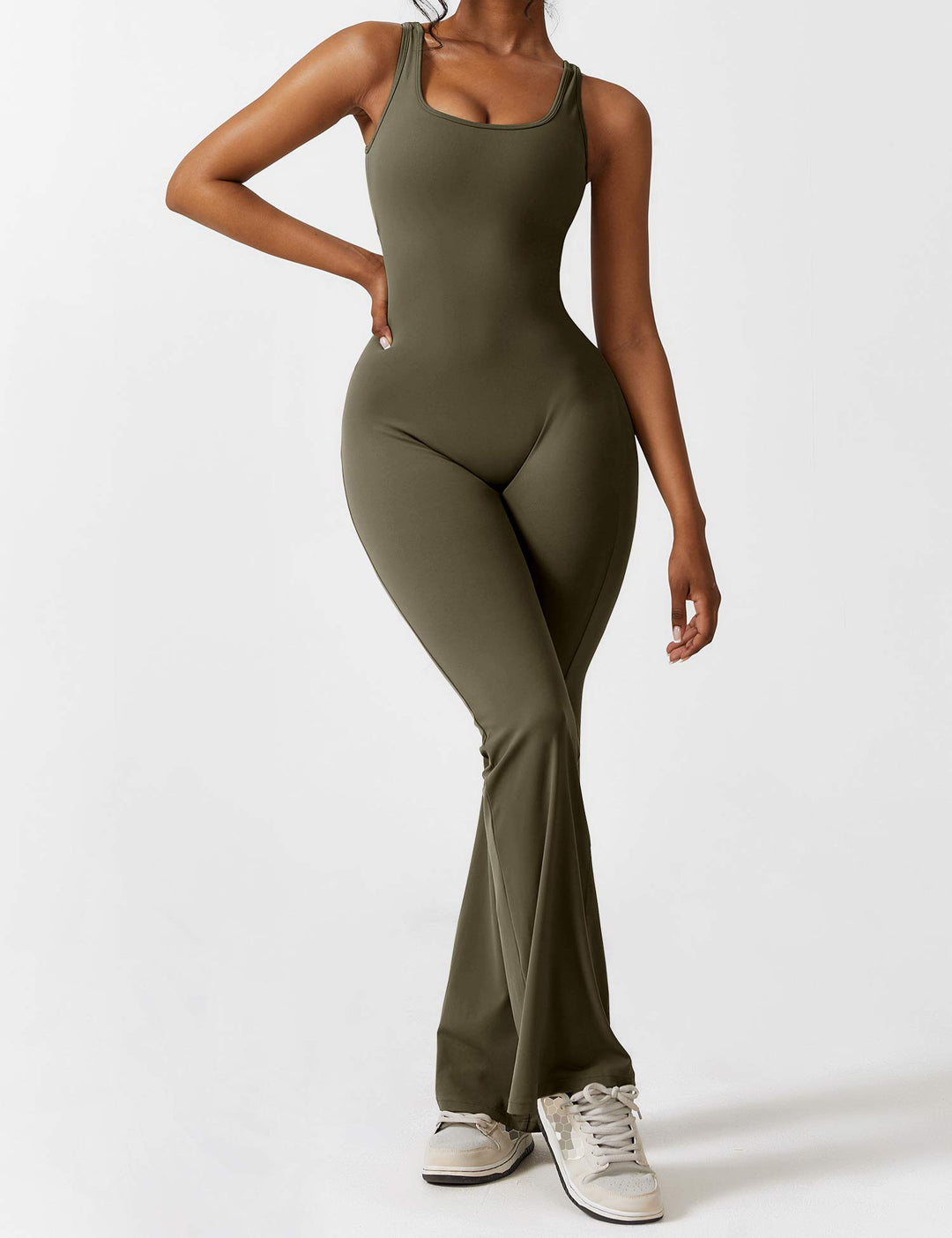 Ashley | V-Back Flared Jumpsuit