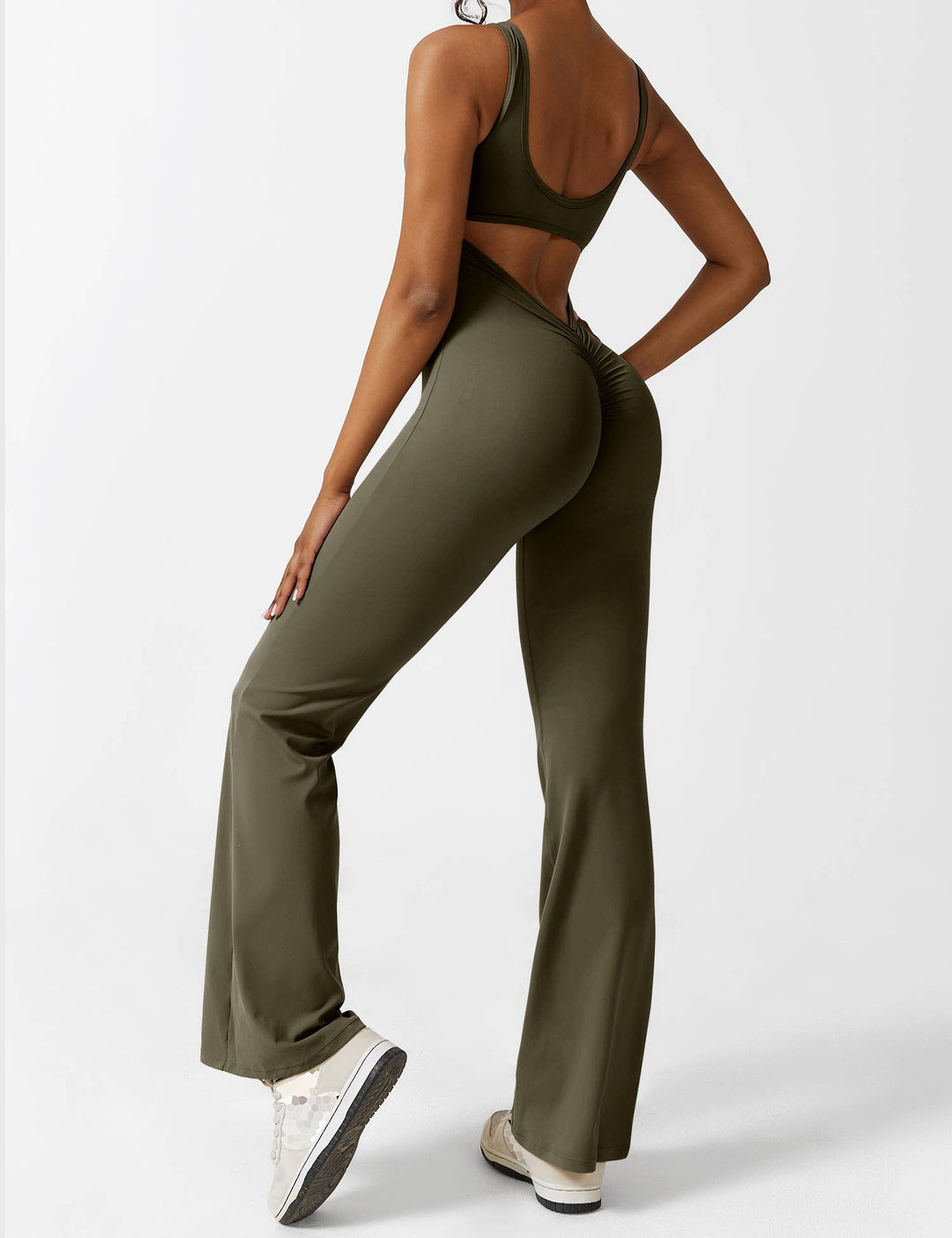 Ashley | V-Back Flared Jumpsuit