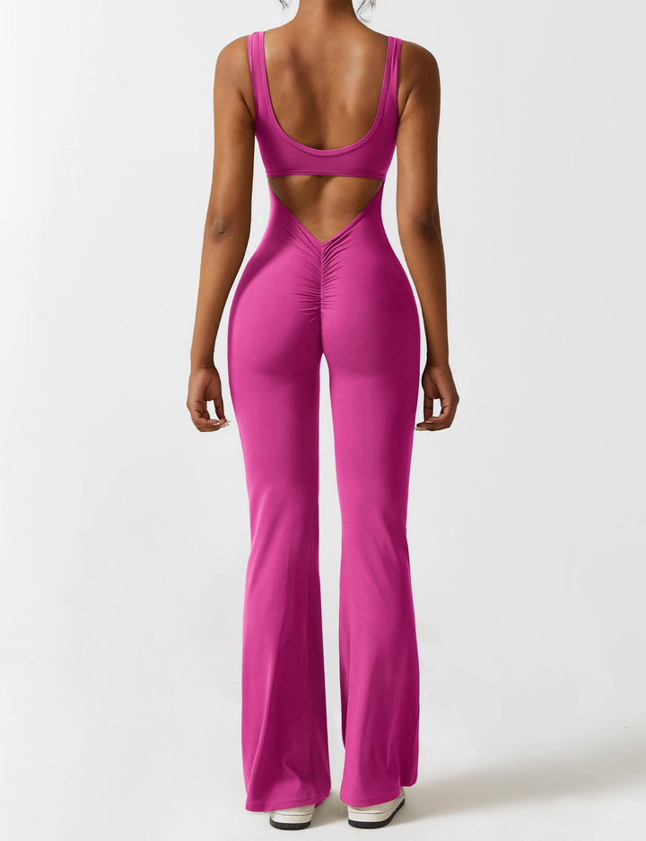 Ashley | V-Back Flared Jumpsuit