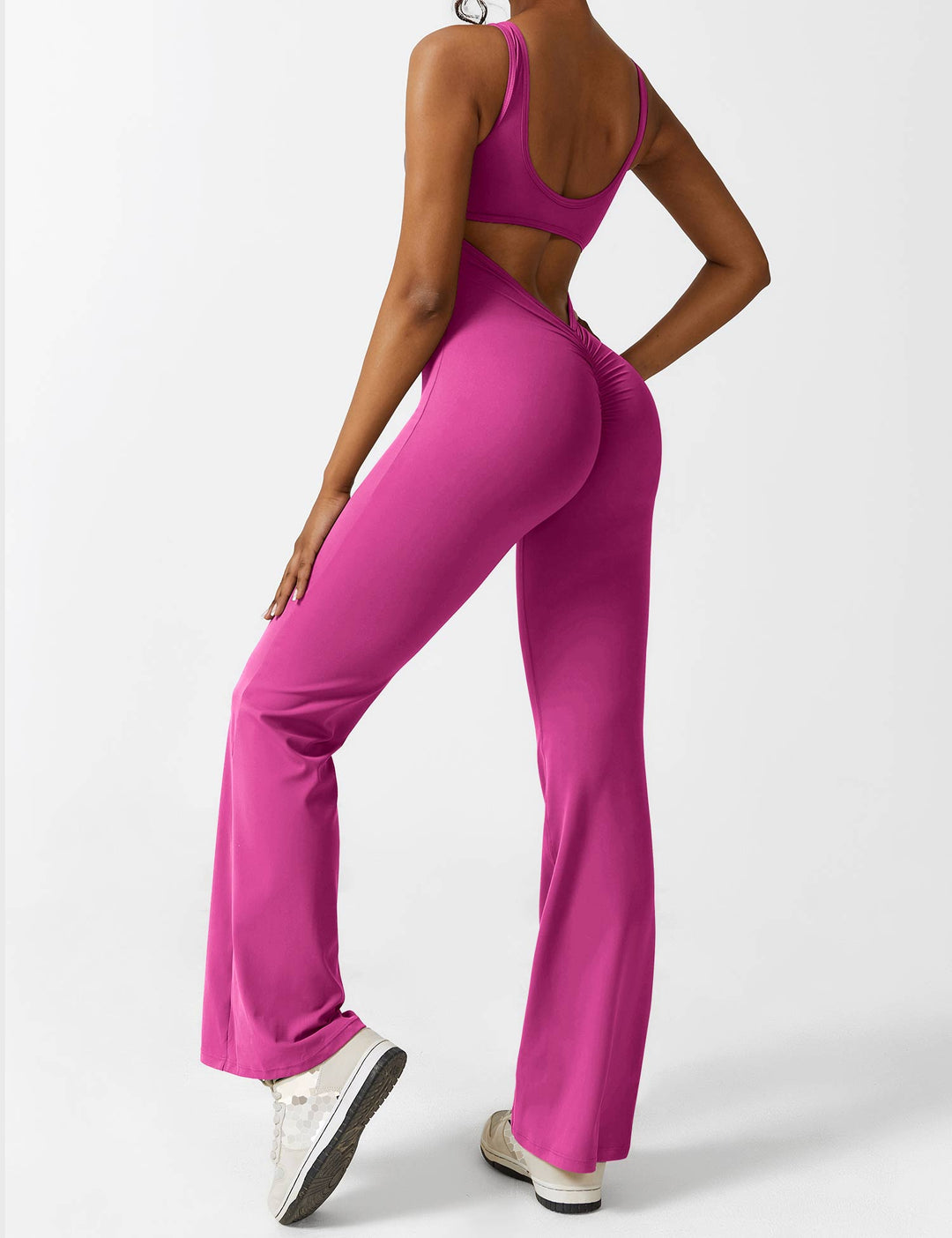 Ashley | V-Back Flared Jumpsuit