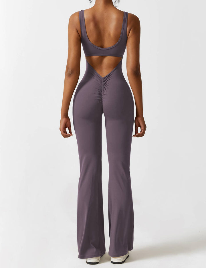 Ashley | V-Back Flared Jumpsuit